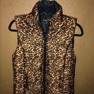 Cheetah Print Winter Vest
